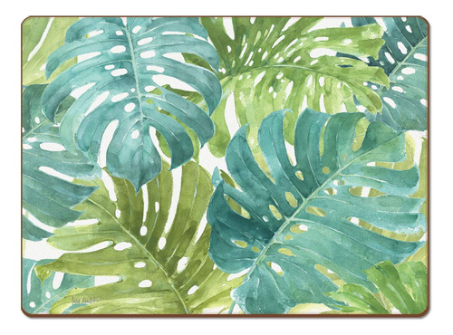 Cala Home Tropical Green By Lisa Audit - Juego De Manteles I
