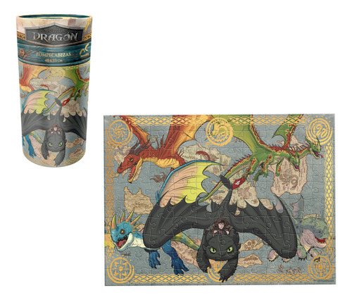 Cómo Entrenar A Tu Dragón Rompecabezas 100 Piezas Novelty