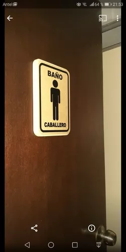 Cartel Para Baño Dama ,caballero En Mdf Para Interior.