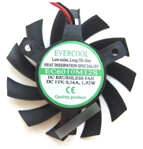 Evercool 60 X 10 Mm Dc 12 V Vga Cooler Ventilador