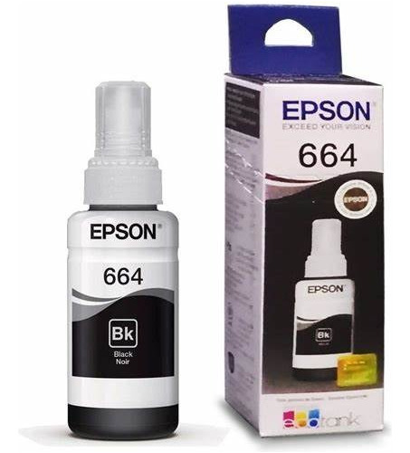 Tinta Epson Negro T6641 P/l210 L355 L365 L380 L395 Original 