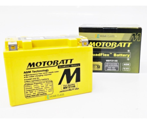 Bateria Motobatt 11,5ah 12v Mbtz14s = Ytx12s; Ytx14s