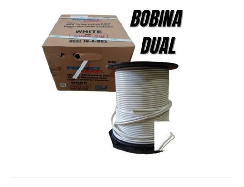 Bobina Cable Coaxial Dual Rg6 Inter Simple Tienda