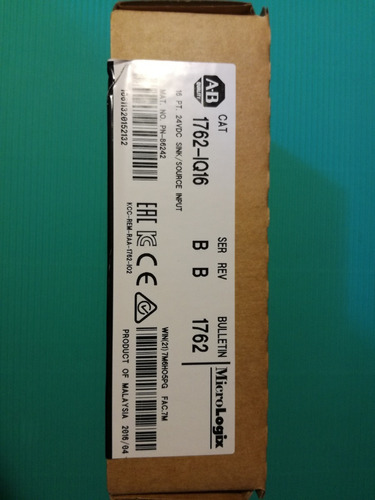 Allen Bradley 1762-iq16 Modulo Micrologix 1100/1200 Y 1400