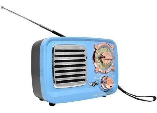 Radio Retro Vintage Parlante Nisuta NS-RV15 Bluetooth Fm/am