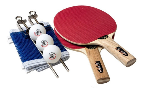 Set Ping Pong Giant Dragon Shark 2 Estrellas Con Red Kit