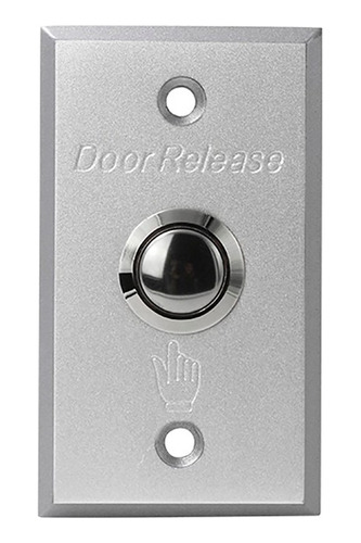 Boton Liberador Puertas Control De Acceso Aluminio 86x50mm
