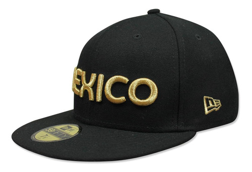 Gorra New Era 5950 Lmp México Gold Black