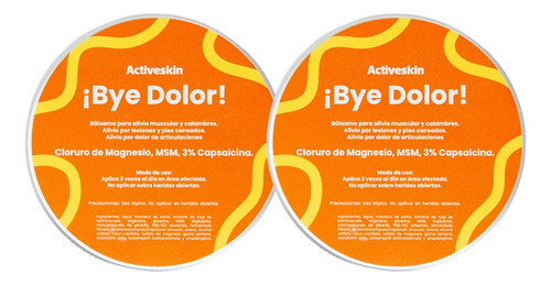 Pomada Dolor Muscular Y Articular 2 Pack ¡bye Dolor! 100g