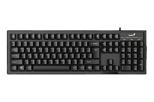 Teclado Genius Smart Kb-102 Usb Negro Resistente A Liquidos