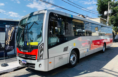 Imagem 3 de 14 de Ônibus Padrão Sptrans 2020 Arcondicionado Financia 100%