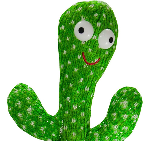 Imagen 4 de 9 de Juguete Cactus Luminoso Baila Canta Y Repite Voz Tik Tok Pel