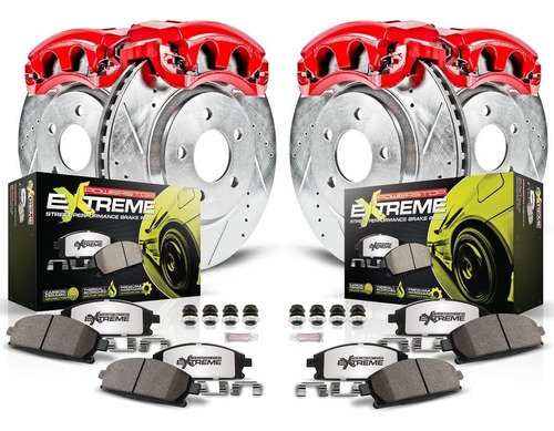Power Stop Kc873-26 Kit De Freno Delantero Y Trasero Z26 Str