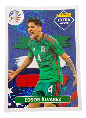 Lámina Edson Álvarez Extra Base Panini Copa América 2024 