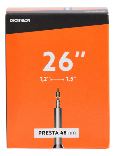 Cámara De Aire 26x1,2/1,5 Válvula Presta 48 Mm Decathlon