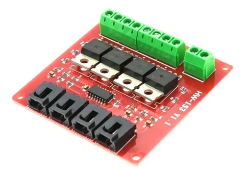 Modulo Mosfet Irf540 Interruptor 4ch Canales Rele Solido