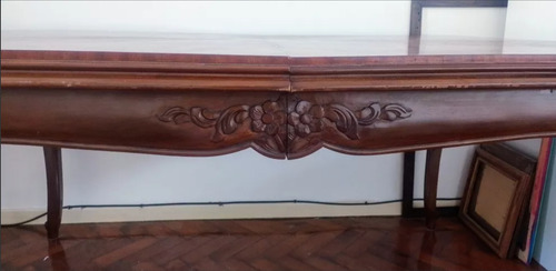 Mesa Madera Maciza Provenzal Antigua Marrón Marrón (Usado)