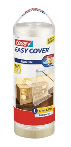 Film Premium Con Cinta De Pintor 1,4m X 33m -tesa Easy Cover