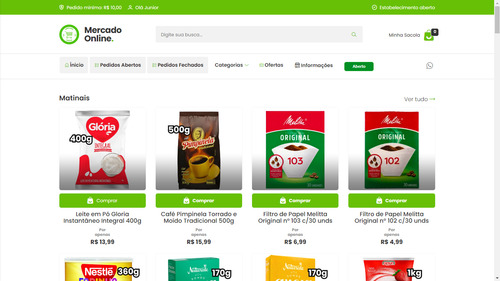 Sistema Marketplace Com Pedidos No Whatsapp - Script Em Php