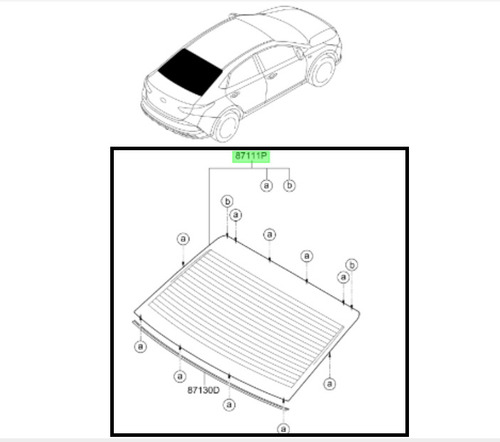 Luneta Para Original Hyundai Accent 2021 2024