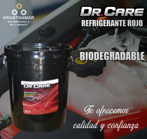  Paila Refrigerante Rojo Dr Care 20lts