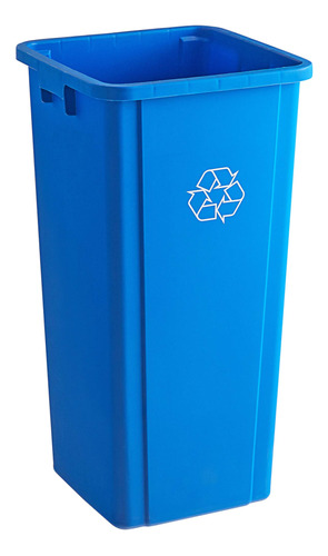 Cubo Reciclaje Cuadrado Azul 92 Cuarto 23 Galon 87 Litro
