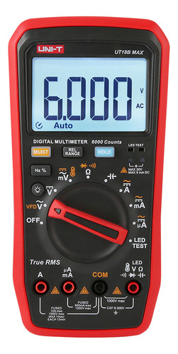 Multímetro True Rms 6000, Uni-t18bmax 1000v 10a