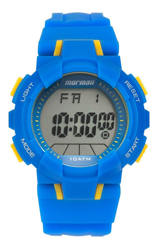 Relógio Mormaii Unissex Nxt Azul - Mo0840cb/8a Cor do fundo Positivo