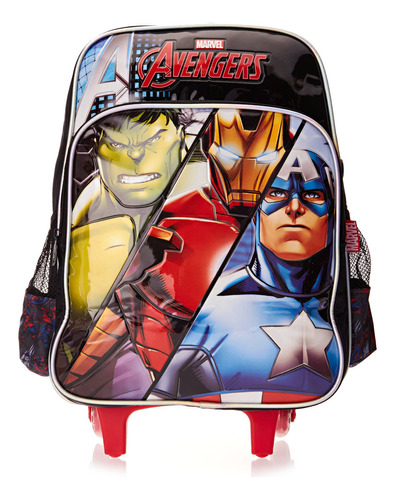 Mochila Escolar De Rodinhas Infantil Para Meninos E Meninas Avengers Luxcel