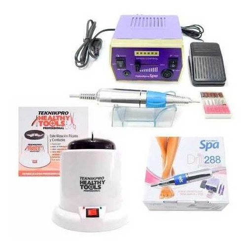 Kit Teknikpro Spa Drill 288 Torno + Esterilizador + Cuotas!