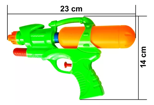 Kit 3 Pistola Arminha Water Gun Lança Água Brinquedo 23cm