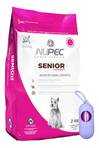 Nupec Croquetas Perro Senior 2kg Razas Pequeñas + Regalo