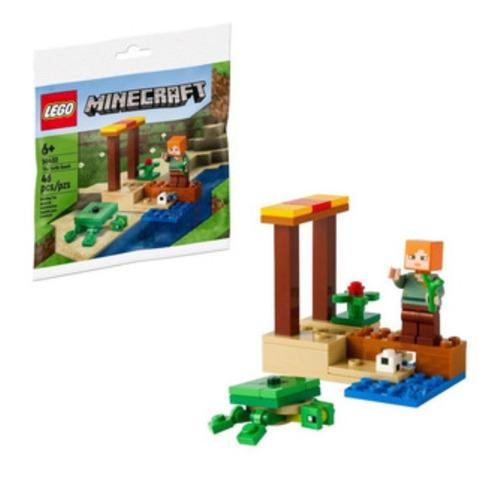 Lego Minecraft La Playa De Las Tortugas Bolsa Art 30432 P3 Cantidad de piezas 46