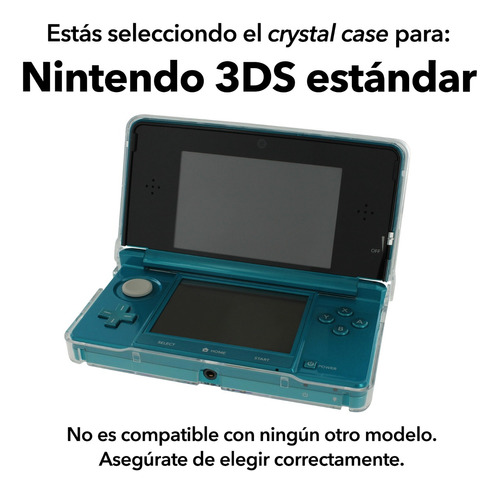 Crystal Case 3ds | 2ds | 3ds Xl | New 3ds Xl | New 2ds Xl | New 3ds | Todos Los Modelos Protector Acrilico Cover Carcasa