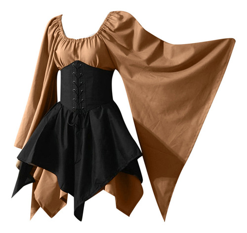 Disfraz J Dress De Halloween Para Mujer, Estilo Gótico, Retr