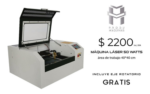 Máquina Láser Corte Y Grabado 50w 40x40 Eje Rotatorio