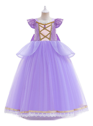 Vestido De Princesa Sophia 2024 Para Niña Rapunzel