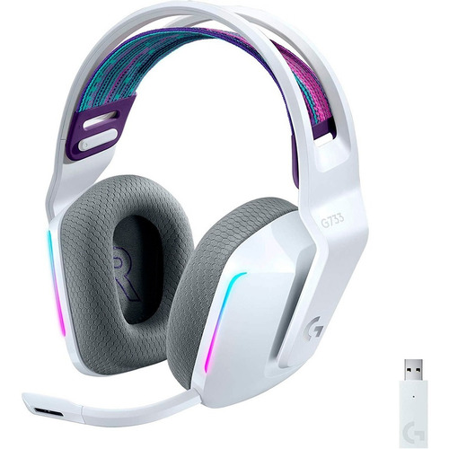 Auricular Logitech G733 White Rgb Inalambrico Gamer Wireless