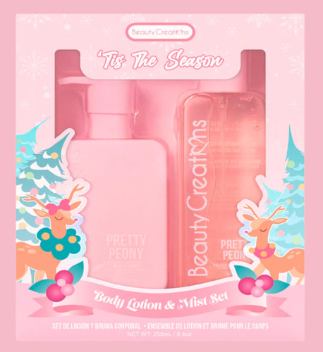 Set Crema & Locion Corporal Tis The Season Beauty Creations® Fragancia PRETTY PEONY