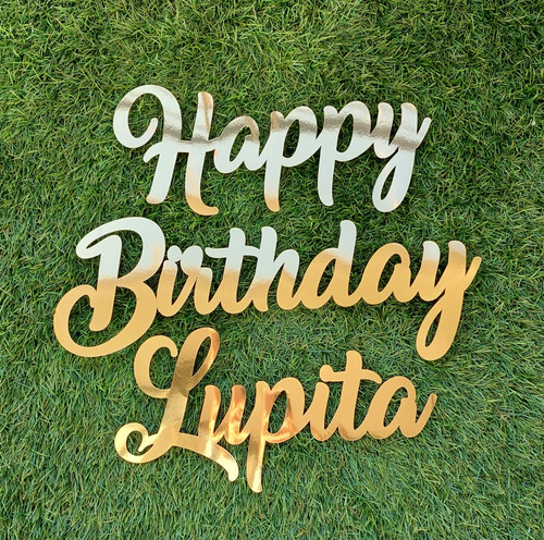 Decoración Cumpleaños, Letras Nombre Y Frases En Cartulina