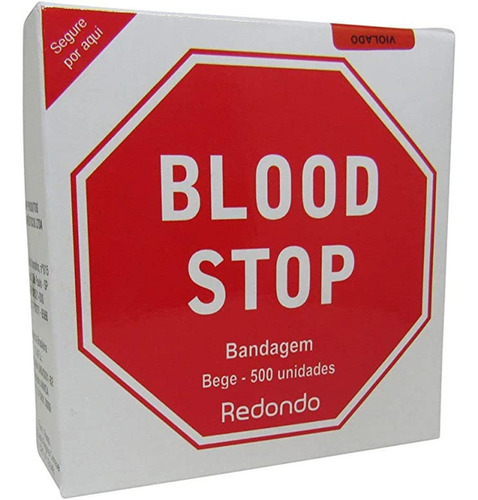 Curativo Redondo Para Estancar Sangramento Blood Stop 500un Nome Do Desenho Bege