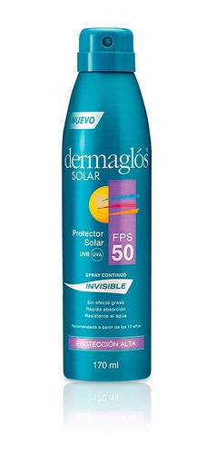 Dermaglos Solar 50 Resist Spray Invisible 50 Fps [170 Ml]
