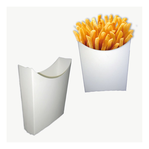 Cajas Conos Sobre Papas Fritas Rabas Pack X 100 Unid Grandes