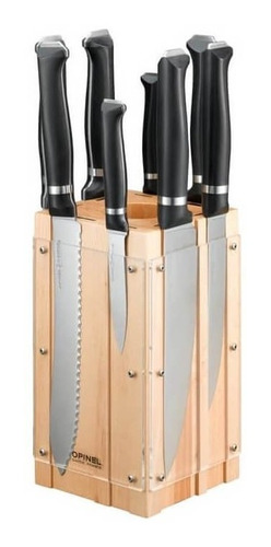 Taco Opinel P/ 8 Cuchillos Premium En Madera 