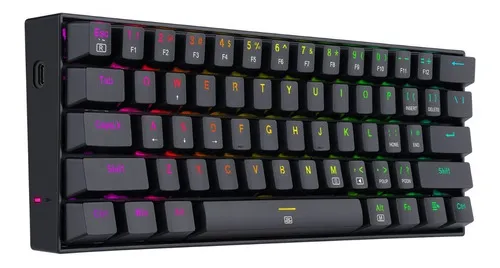 Teclado Gamer Mecanico Dragonborn K630 60% Red Rgb Español