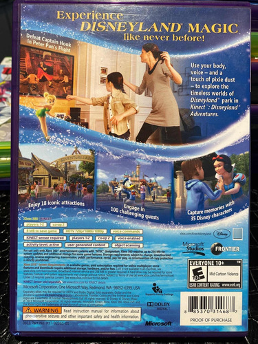 Disneyland Adventures Xbox 360 Aventuras Adentro De Disney (Usado)