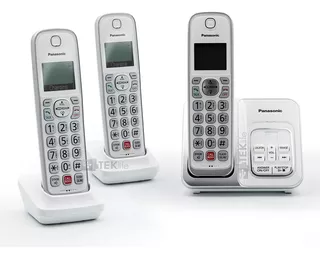 Teléfono Inalámbrico Triple Panasonic Contestador Digital Id