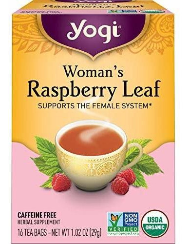 Caja De Tè Yogi Tea - Té De Hojas De Frambuesa Para Mujer 