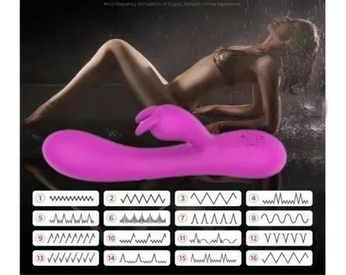 Vibrador De Conejo Dildo Consolador Recargable Calefacción
