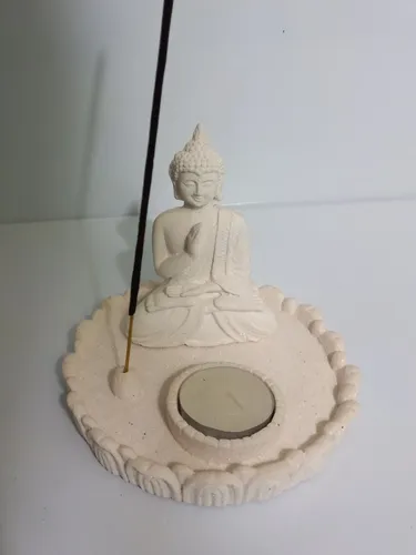 Mini Buda. Portavela E Incienso